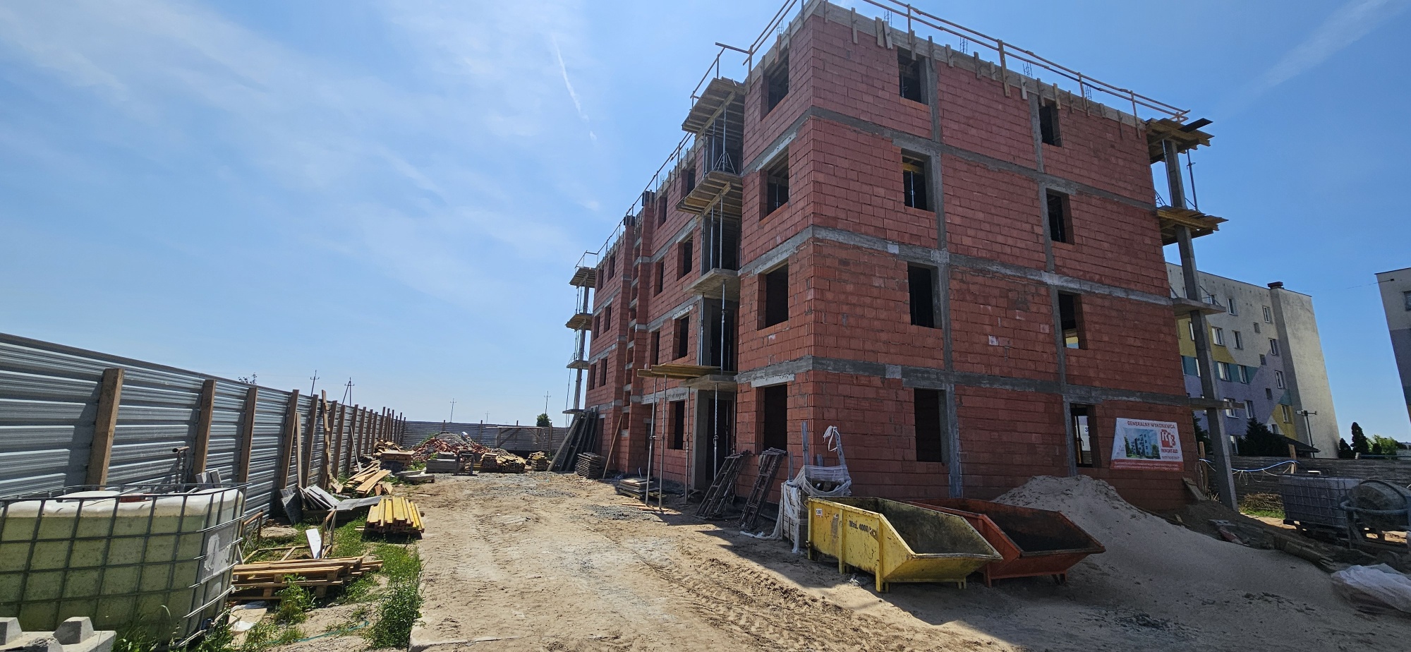 Postęp prac na terenie inwestycji w Łapach