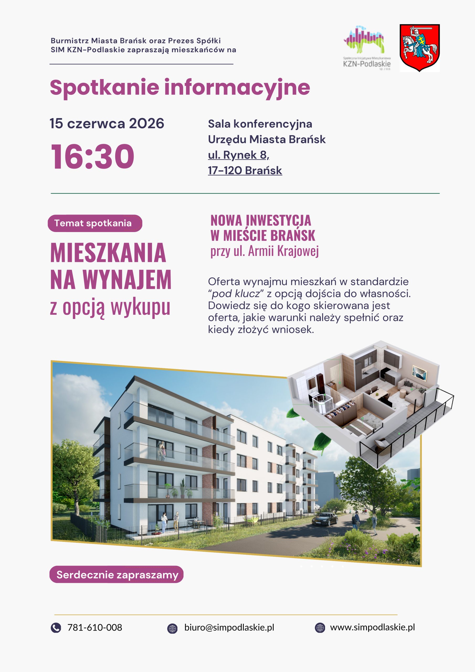 Zapraszamy na spotkanie informacyjne dt. inwestycji w Brańsku